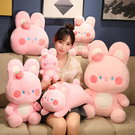 Cuddly Strawberry Bunny Plushie
