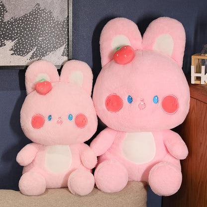 Cuddly Strawberry Bunny Plushie
